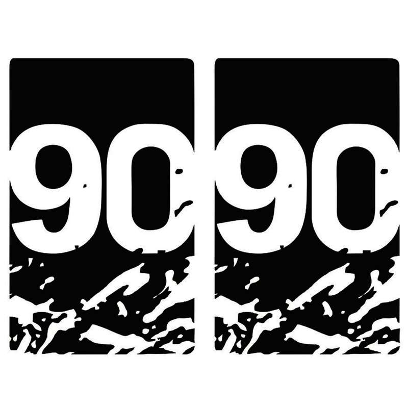 برچسب خودرو مدل 90 کد 23 بسته دو عددی