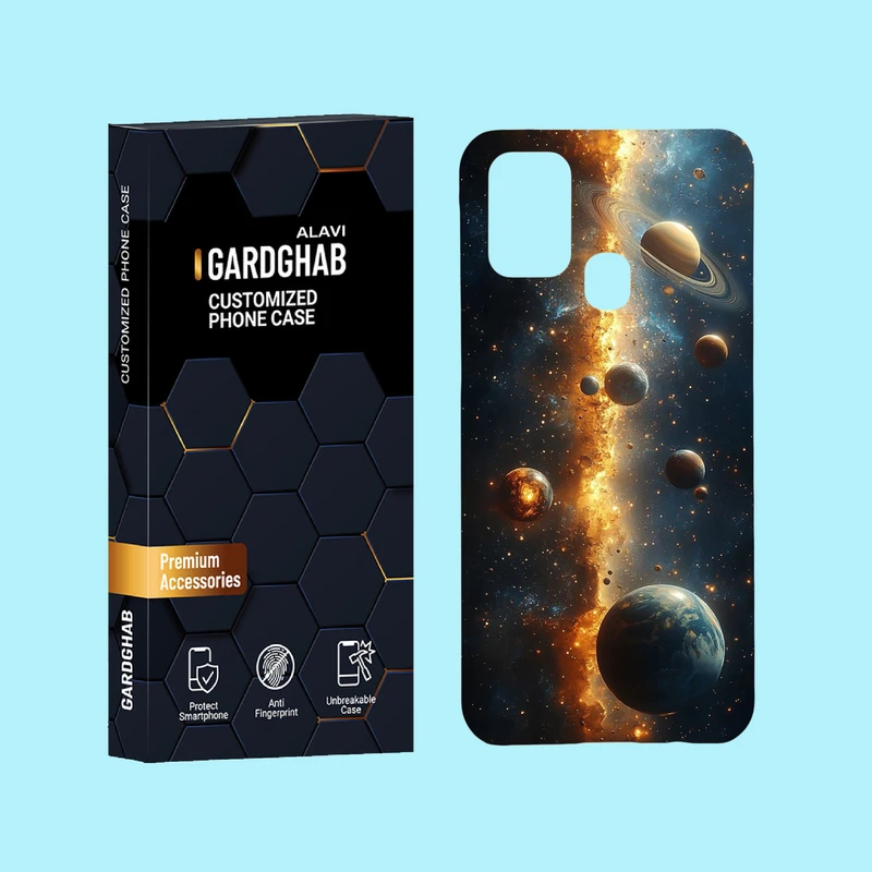 کاور گارد قاب علوی مدل کهکشان مناسب برای گوشی موبایل سامسونگ Galaxy M31