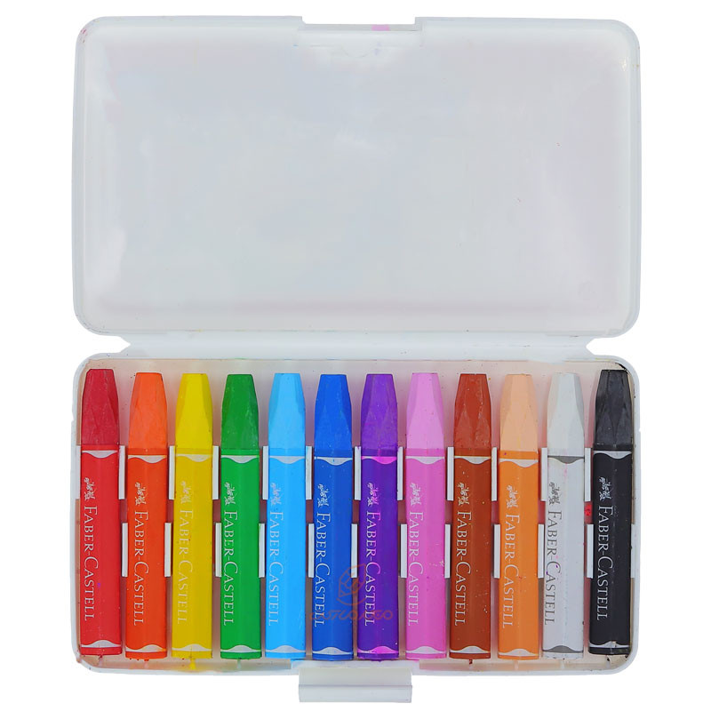 پاستل روغنی 12 رنگ فابرکاستل مدل 06