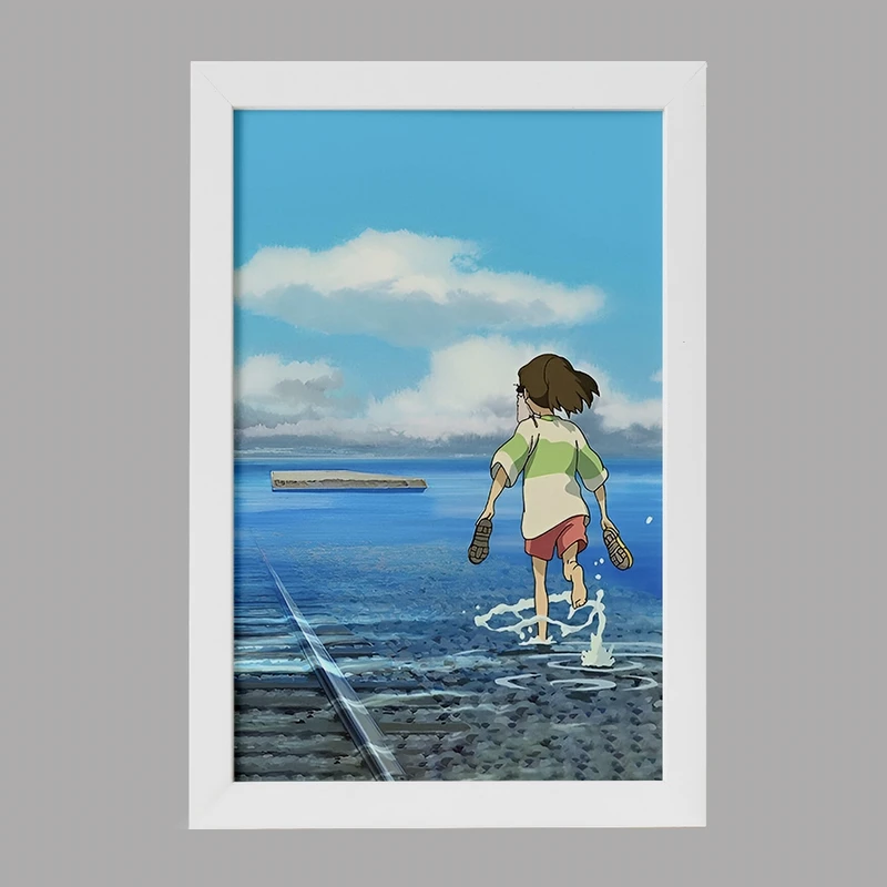 تابلو خندالو مدل انیمه شهر اشباح (Spirited Away) کد F3478