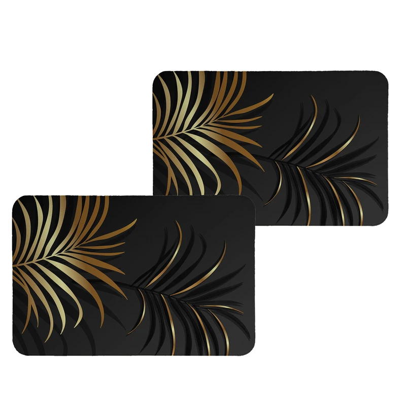 زیربشقابی طرح برگ کد 8978 بسته 2 عددی 