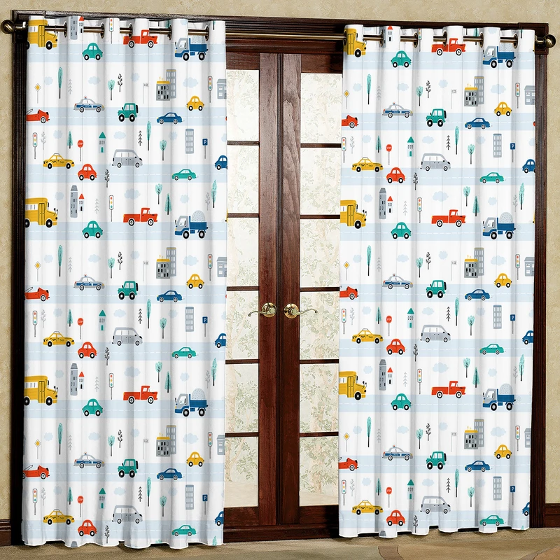 پرده مدل ماشین مخمل پانچی کد 4874 سایز 140x200 سانتی متر