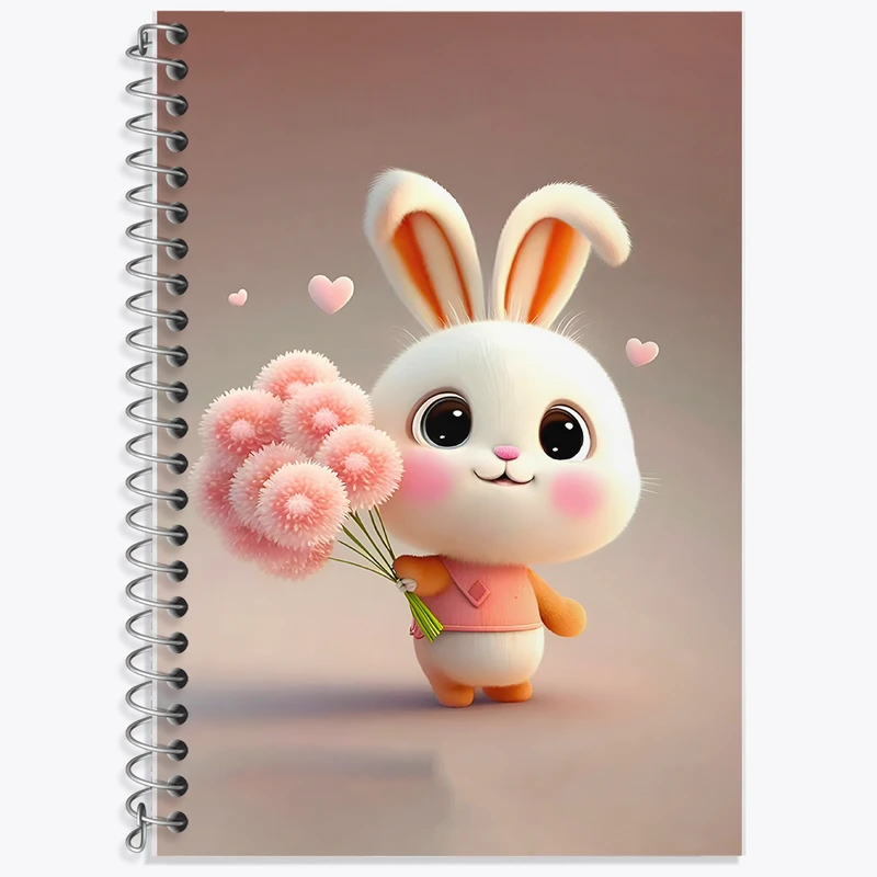 دفتر لغت 50 برگ خندالو طرح خرگوش بامزه کد F5727