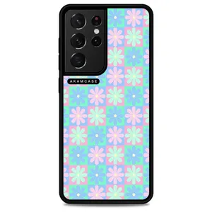 AKAM AMC-WSGS21U-FLOWERS-23 Cover For Samsung Galaxy S21 Ultra