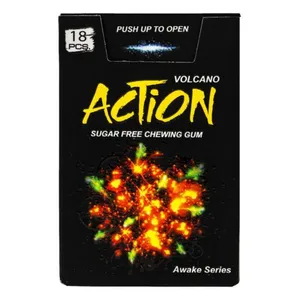 آدامس بدون شکر با طعم نعنای تند اکشن  بسته 6 عددی