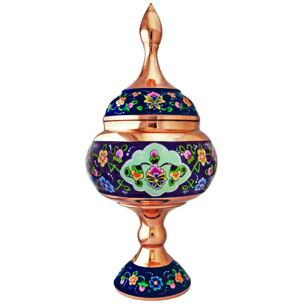 شکلات خوری مسی نگارستان نیلی مدل پرداز کد JR-24
