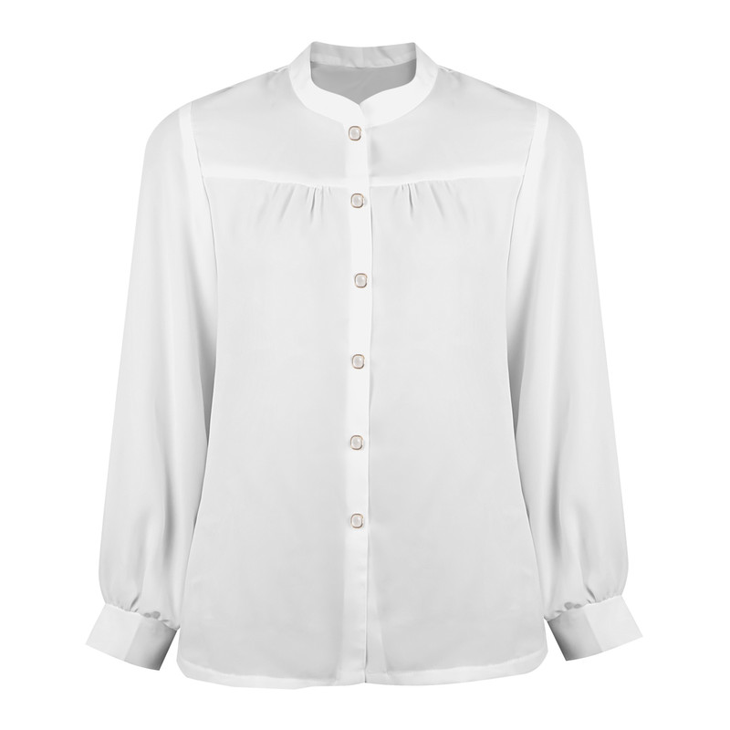 شومیز آستین بلند زنانه مدل کرپ الیزه