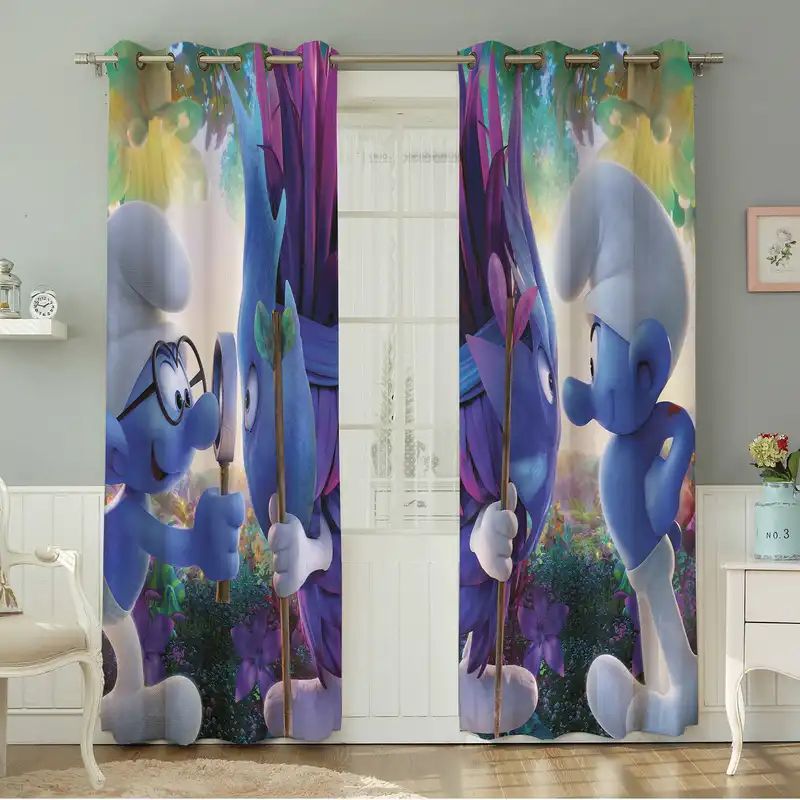 پرده نیروانا طرح کودک مدل مخمل کد 4802سایز 140×280 سانتی متر