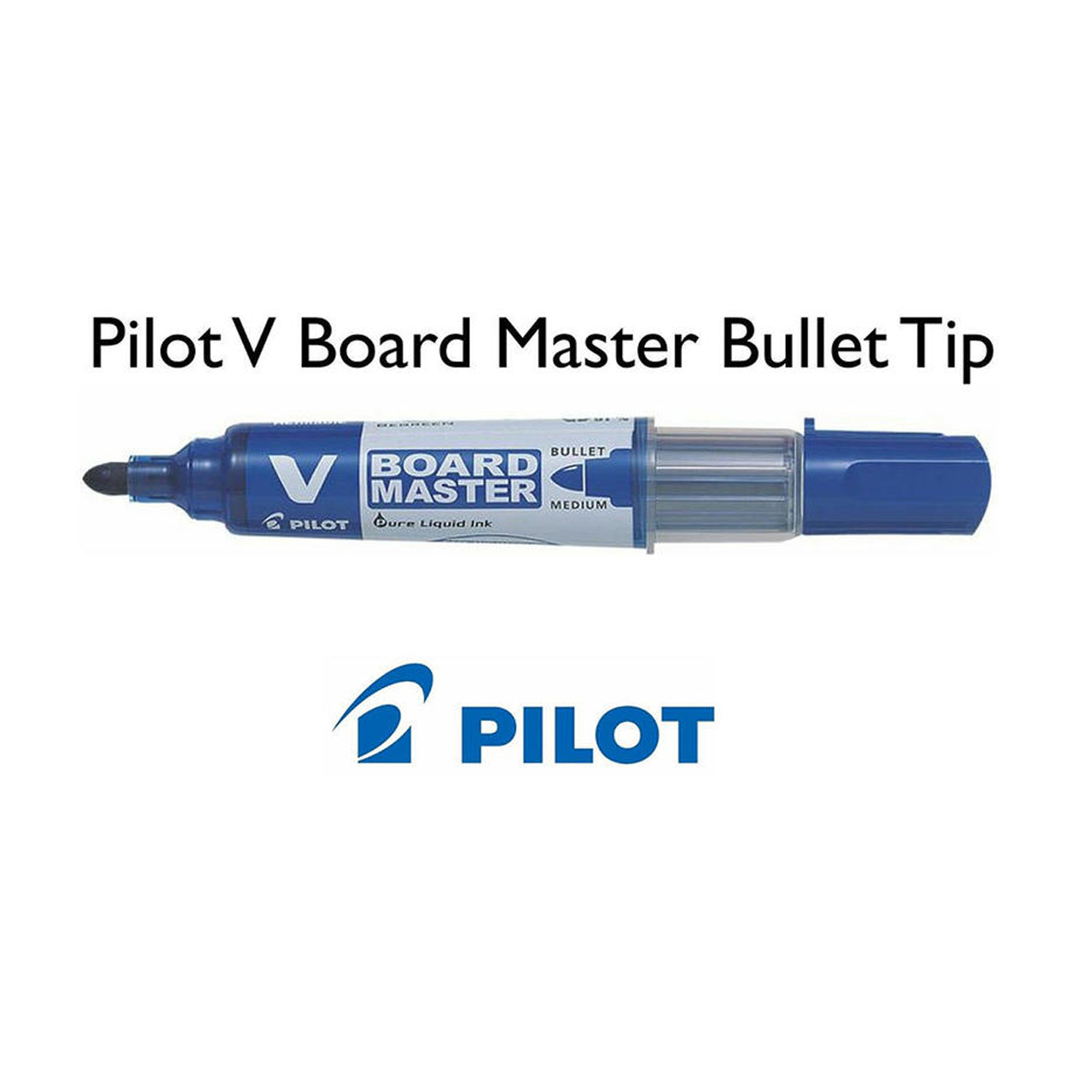 ماژیک وایت برد پایلوت مدل V Board master-B بسته دو عددی ماژیک وایت برد پایلوت مدل V Board master-B بسته دو عددی