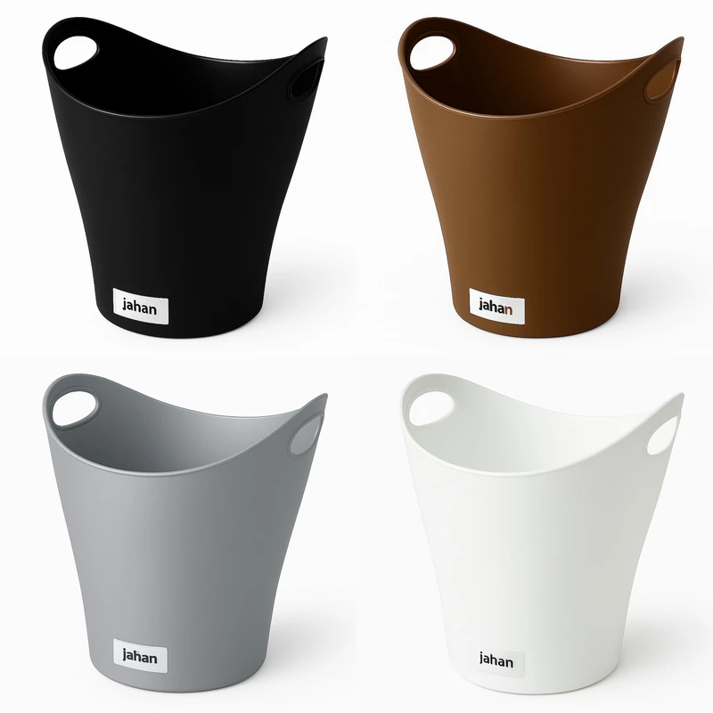 سطل زباله اداری جهان مدل دسته دار بسته 4 عددی