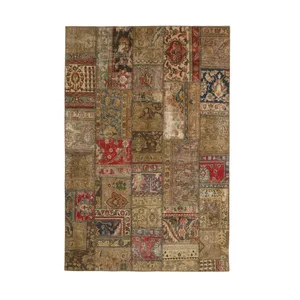  کلاژ فرش دستبافت سه متری مدل تکه دوزی کد 540960