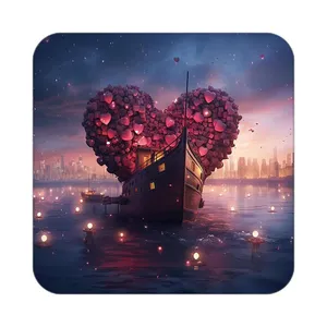 زیر لیوانی کاکتی مدل عاشقانه کد mp12152