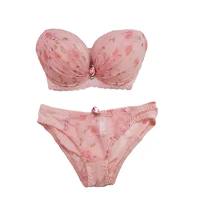 ست شورت و سوتین زنانه مدل گل دار