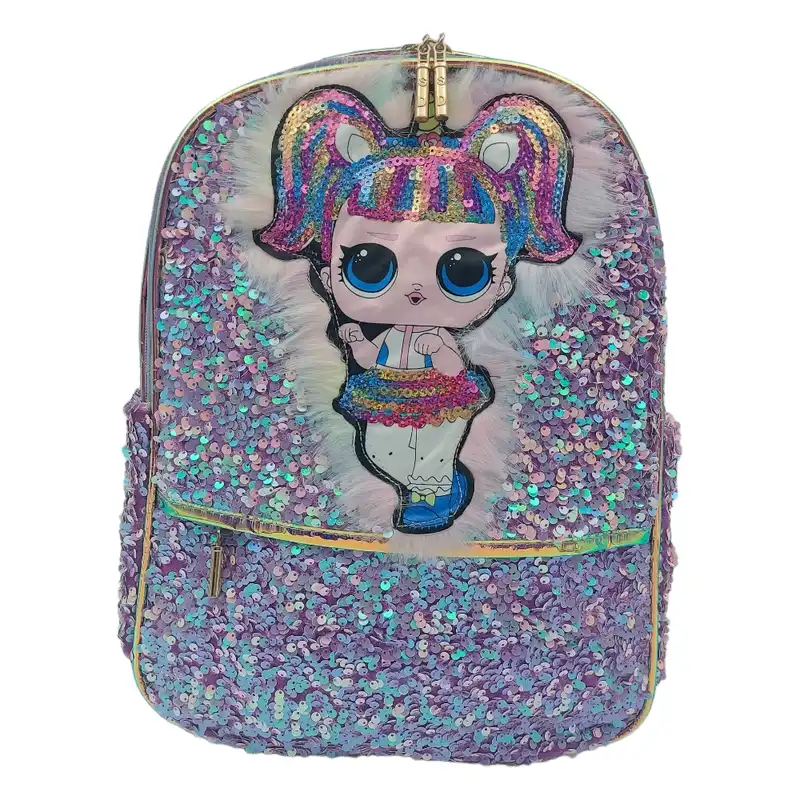 کوله پشتی مدل پولکی طرح ال او ال