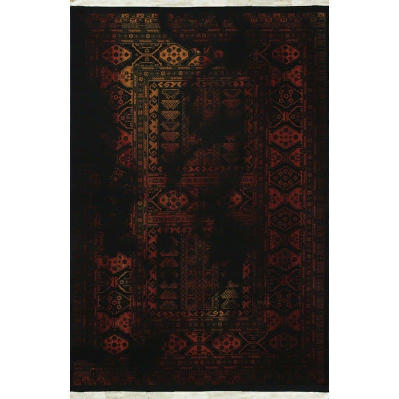 فرش ماشینی هیوا طرح بلوچ کد 4-203