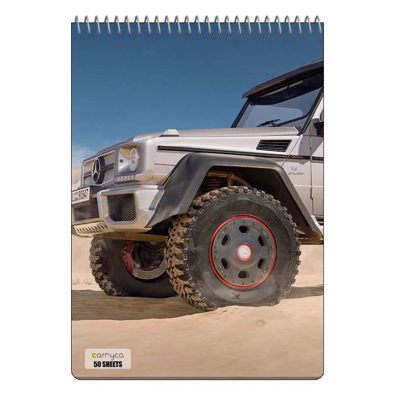دفتر نقاشی 50 برگ سیمی کارنیکا طرح مرسدس‑ا ام جی G۶۳ Mercedes‑AMG G63 کد 66705