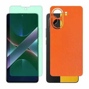 Glass Together model Green light screen protector suitable for Xiaomi Poco X7 Pro mobile phone with back cover sticker