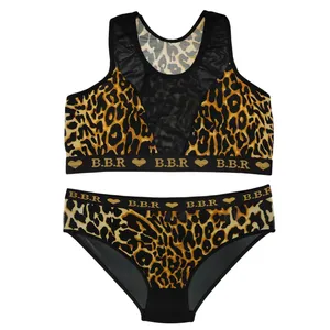 ست نیم تنه و سوتین زنانه مدل پلنگی BBR