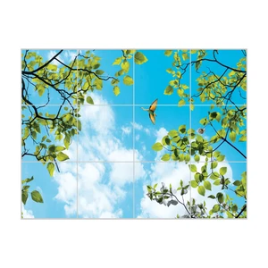 تایل آسمان مجازی بنی دکو مدل UV87 سایز 60x60 سانتی متر مجموعه 12 عددی