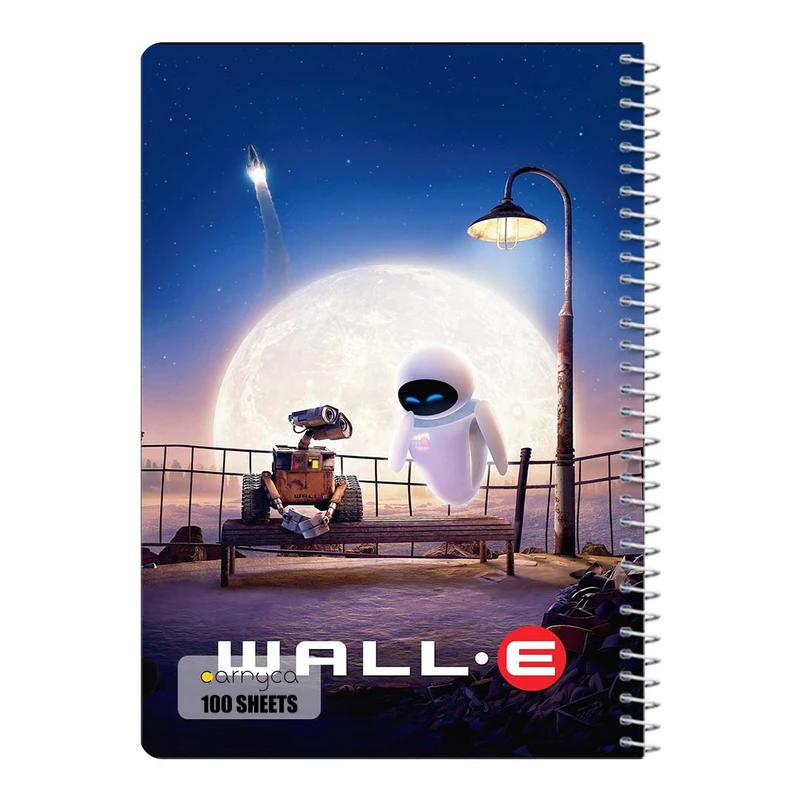 دفتر مشق 100 برگ سیمی کارنیکا طرح E WALL کد 13546