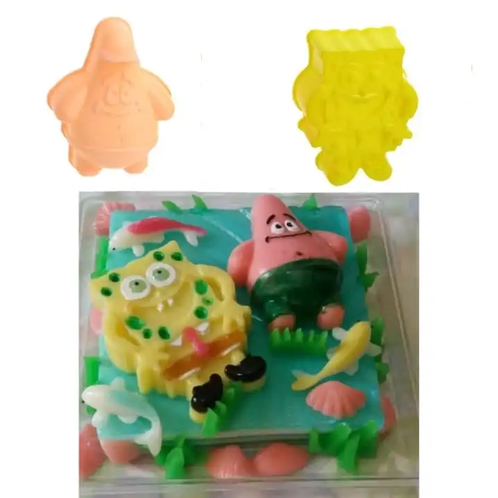 قالب ژله مدل باب اسفنجی و دوستان  مجموعه 4 عددی