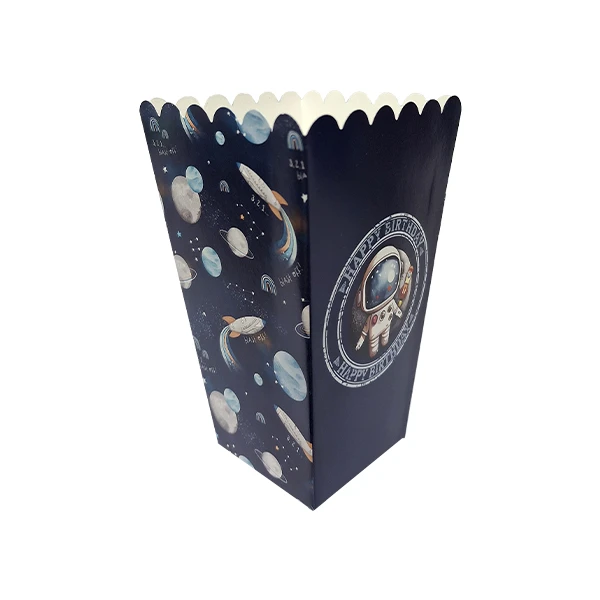 ظرف یکبار مصرف مدل پاپ کرن فضانورد کد astronautP4 مجموعه 10 عددی