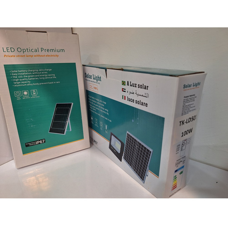 پروژکتور خورشیدی سولار لایت مدل TK-LD501 ظرفیت 100 وات پروژکتور خورشیدی سولار لایت مدل TK-LD501 ظرفیت 100 وات