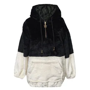 هودی زنانه آرشیناز مدل تدی پشمی زیپ دار کد 545