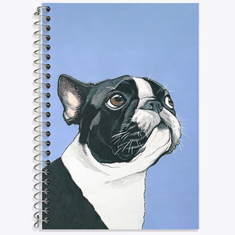 دفتر زبان 50 برگ خندالو مدل دو خط طرح سگ کد F153