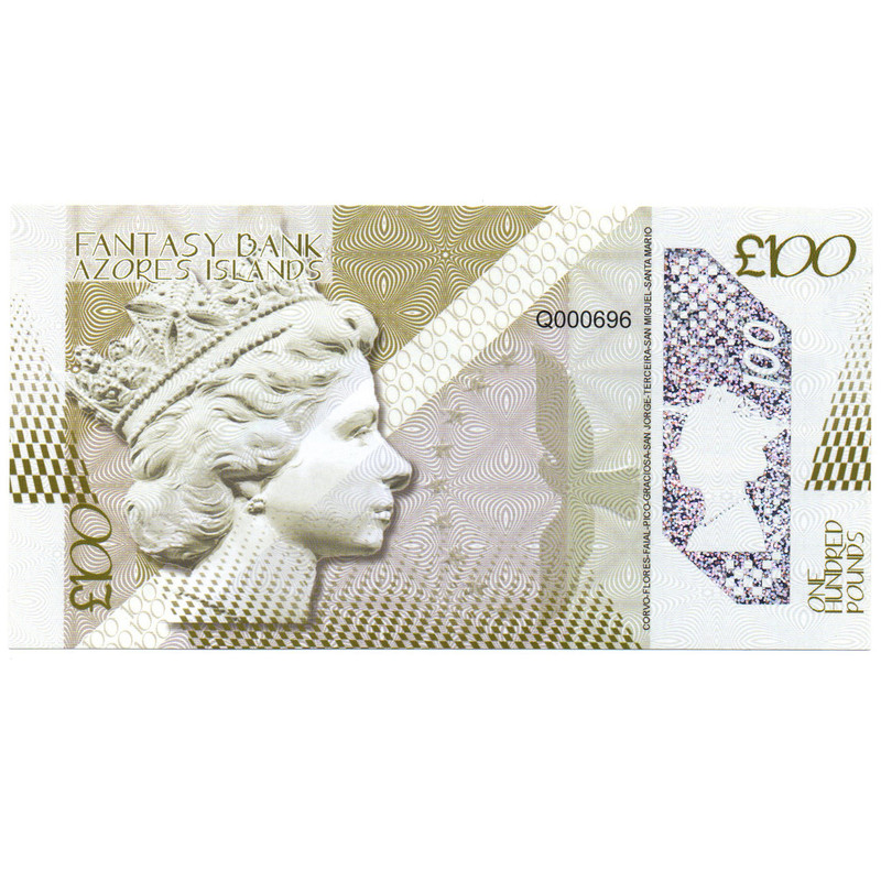 اسکناس تزئینی مدل 100 پوند فانتزی