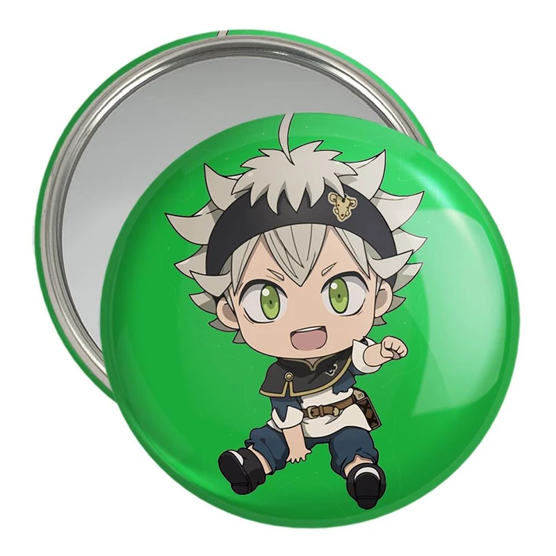 آینه جیبی خندالو مدل آستا انیمه بلک کلاور Black Clover  کد 10256
