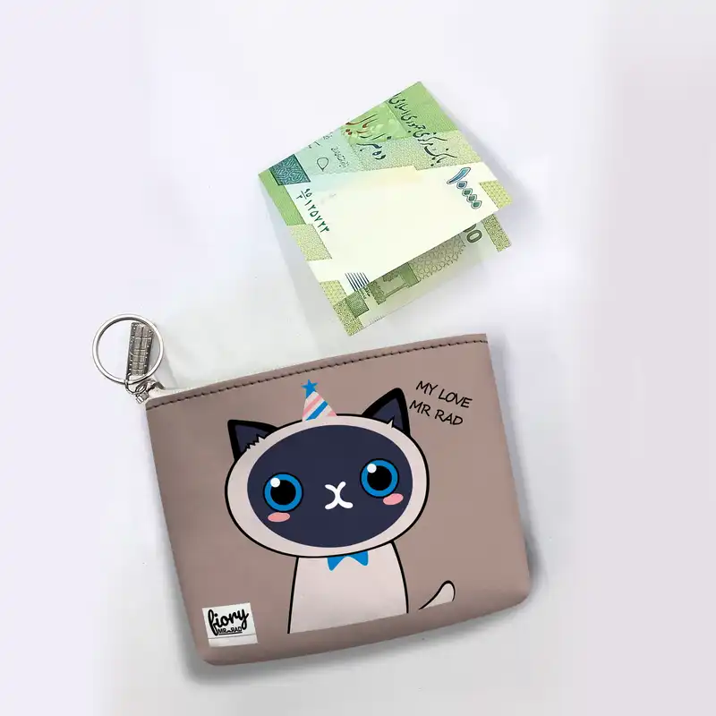 کیف پول فیوری مدل گربه ماهی طرح فانتزی کد fiory 2360