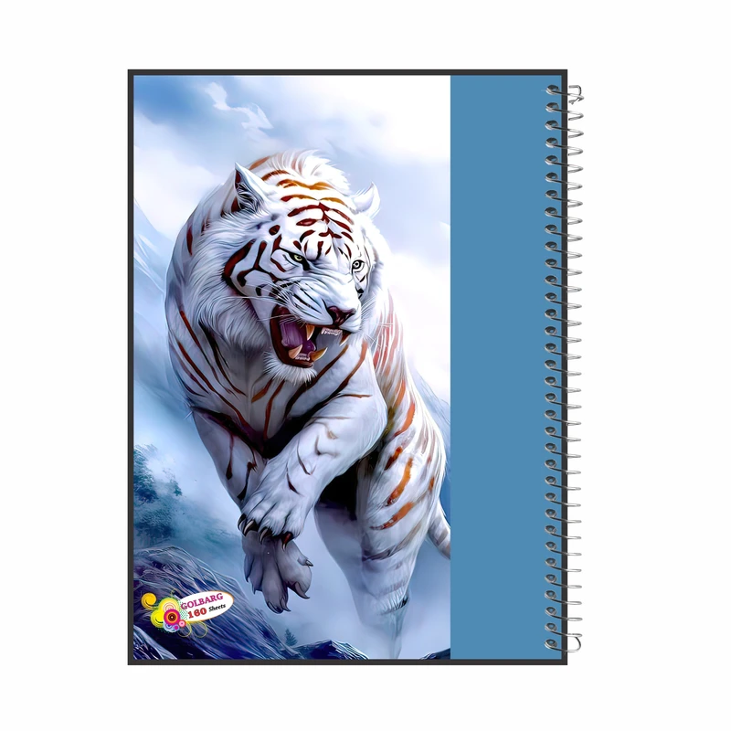 دفتر مشق 160 برگ گلبرگ مدل ببر کد 6101