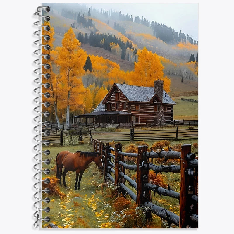 دفتر نت موسیقی 50 برگ خندالو طرح مزرعه ی پاییزی کد F7360