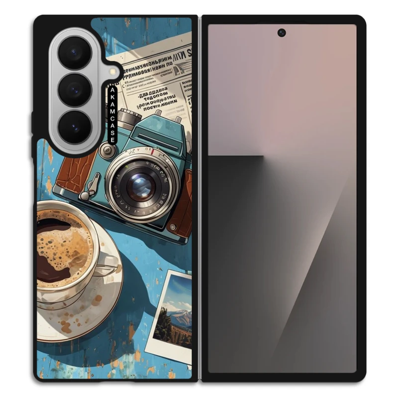 کاور آکام مدل AMC-WSGZFOLD7-COFFEE-1 مناسب برای گوشی موبایل سامسونگ Galaxy Z Fold 7