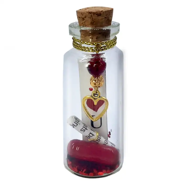 بطری دکوری مدل  طرح قلب