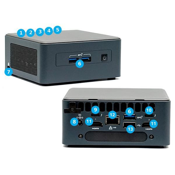 کامپیوتر کوچک اینتل مدل NUC11TNHi7-16500