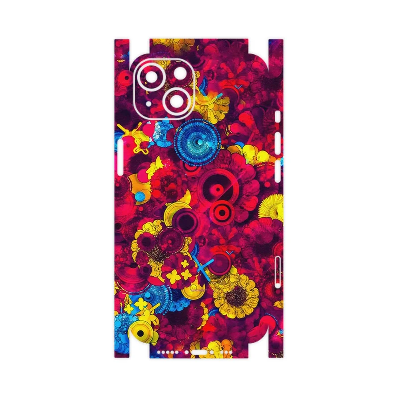برچسب پوششی ماهوت مدل Vector Flower Garden Digital Art-FullSkin مناسب برای گوشی موبایل اپل iPhone 13