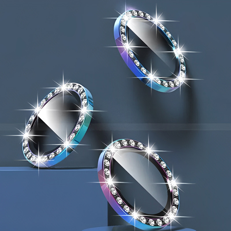 محافظ لنز دوربین کینگدام مدل Diamond Ring مناسب برای گوشی موبایل شیائومی Redmi Note 13 Pro Plus