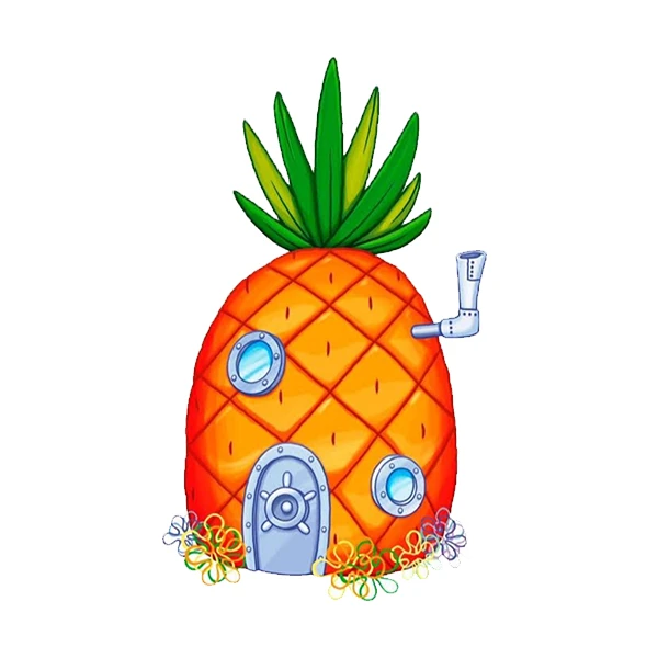 استیکر پارچه و لباس پاد آفرین طرح آناناس کد 752