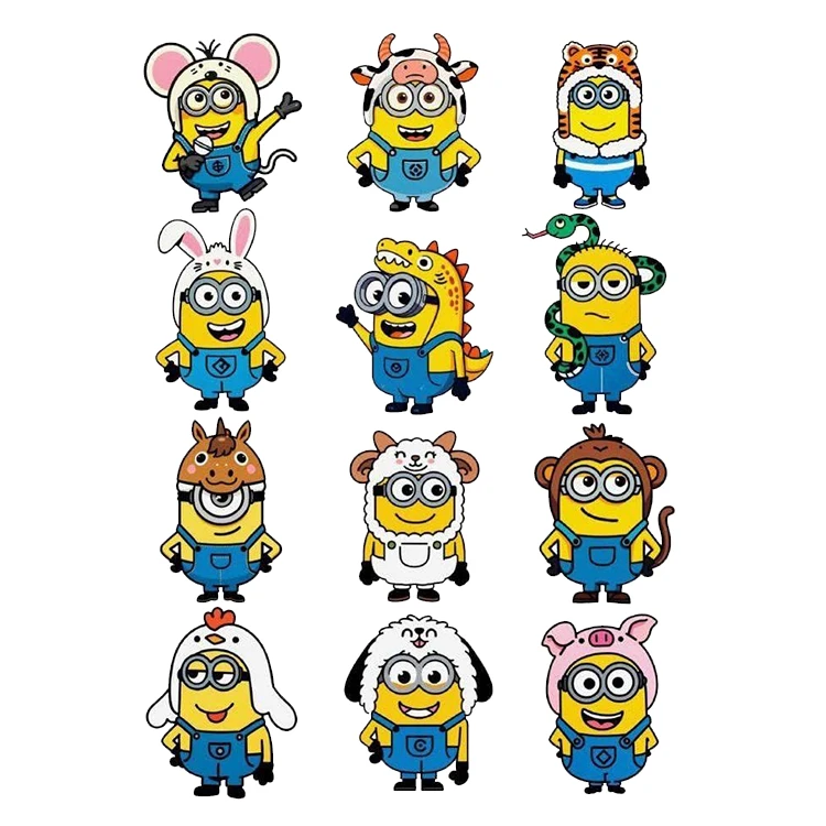 استیکر پارچه و لباس پاد آفرین مدل مینیون ها کد 1970