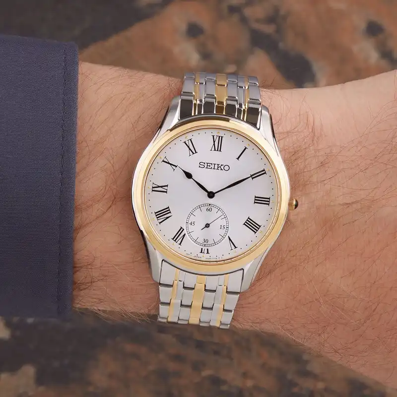 ست ساعت مچی عقربه ای زنانه و مردانه سیکو مدل SRK048P1-SWR070P1