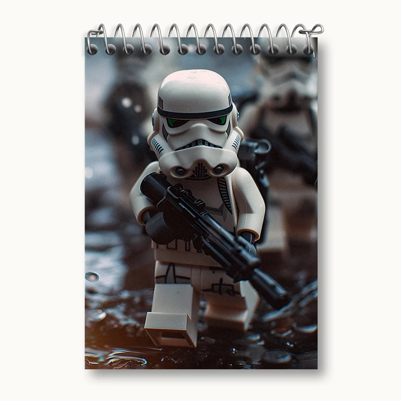 دفتر یادداشت 50 برگ خندالو طرح جنگ ستارگان (Star Wars)  کد N5192