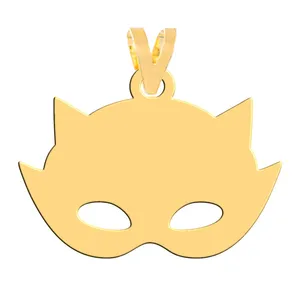 آویز گردنبند طلا 18 عیار زنانه فرشته مدل صورتک WNL-000603