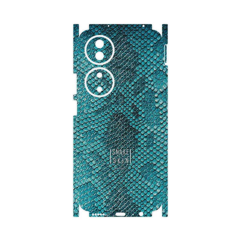 برچسب پوششی ماهوت مدل Blue Snake Skin-FullSkin مناسب برای گوشی موبایل آنر X7b