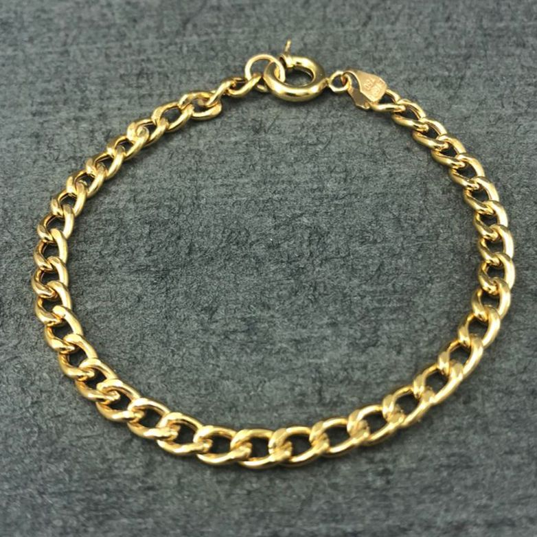 دستبند طلا 18 عیار زنانه دوست خوب مدل dk155 -  - 2