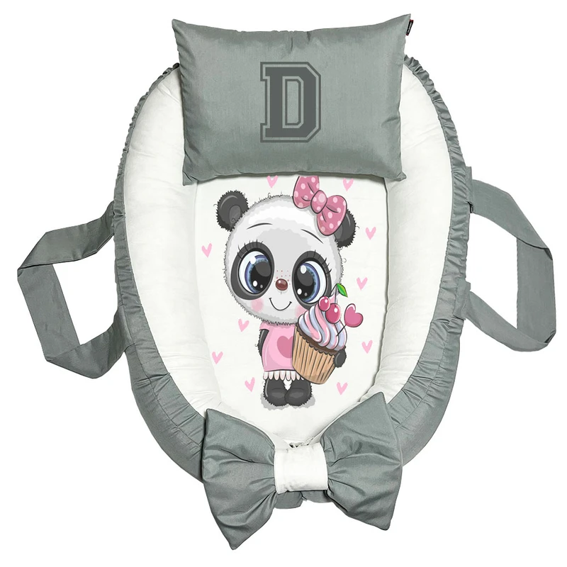 تشک غلت گیر نوزاد پاد آفرین مدل پاندا طرح حرف D