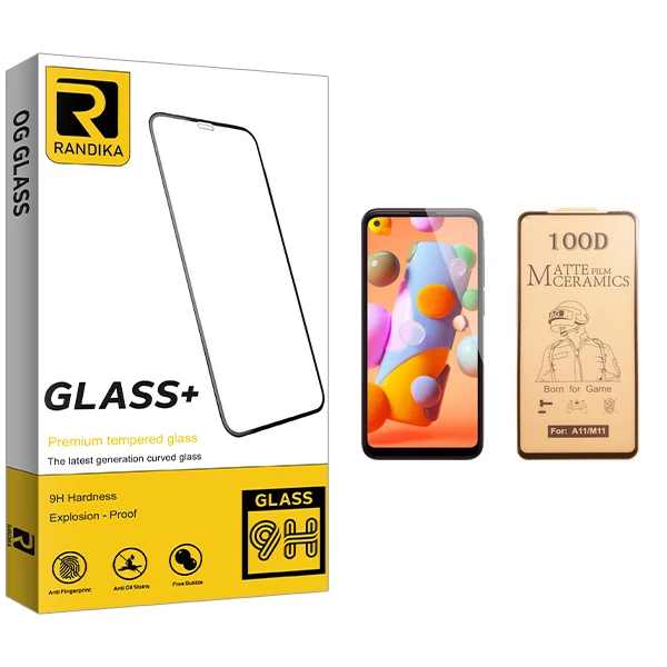 محافظ صفحه نمایش سرامیکی راندیکا مدل GLD مناسب برای گوشی موبایل سامسونگ Galaxy A11