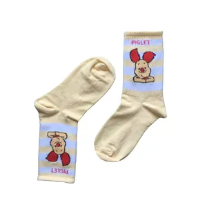 جوراب دخترانه مدل ساق دار کارتونی کد KR-123