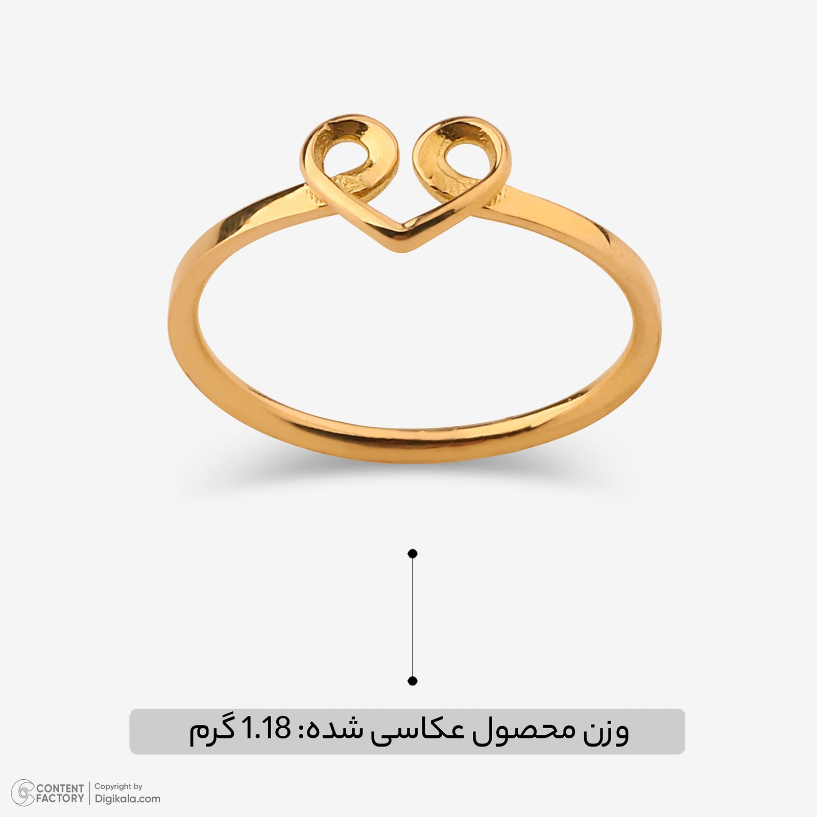 انگشتر طلا 18 عیار زنانه روبی آرت گالری مدل 310855 سایز 53 -  - 6